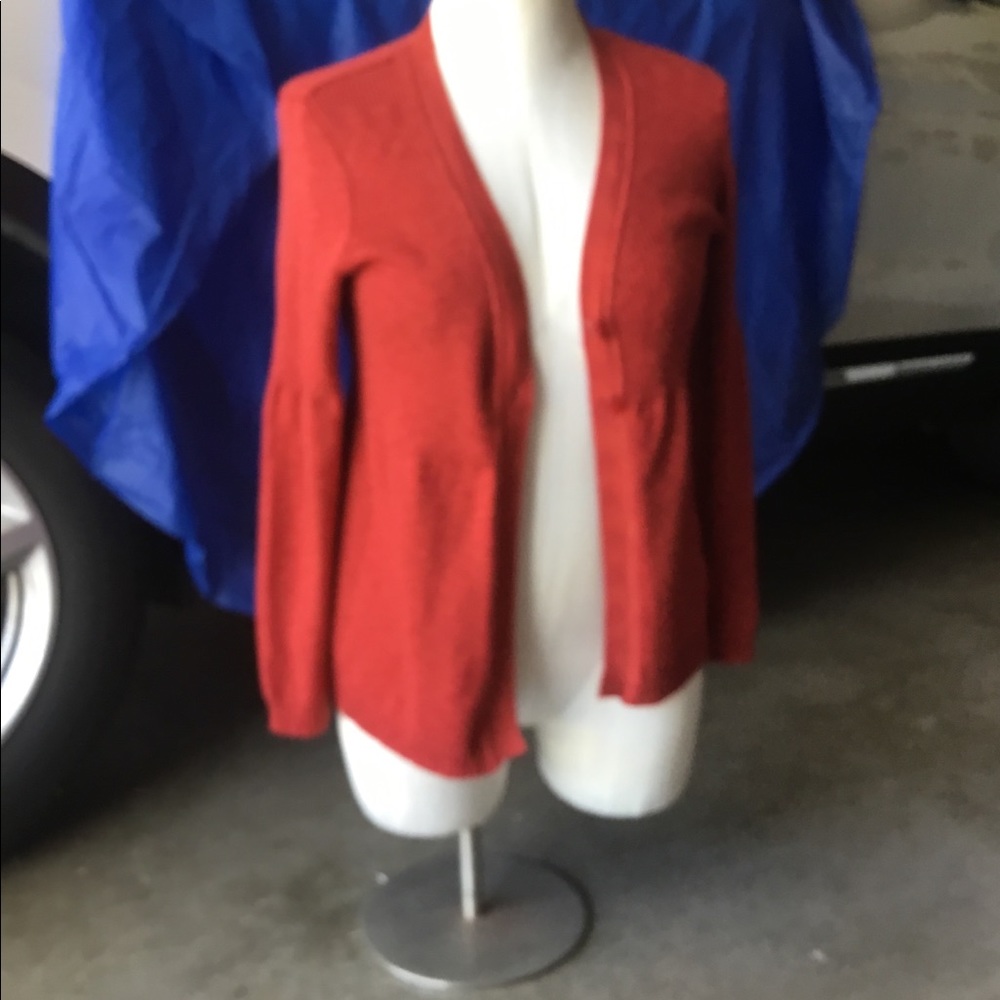 Burnt orange sweater/cardigan